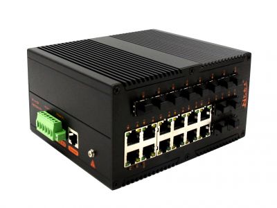 工業級（NT品牌）千兆網管12光12電交換機