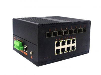 工業級POE（NT品牌）管理型千兆8光8電(M系列）交換機