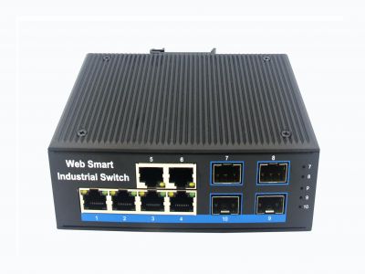 千兆4光6電WEB管理 工業(yè)交換機