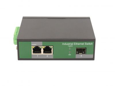 鋼合金工業(yè)級百兆1光2電SFP交換機(jī)